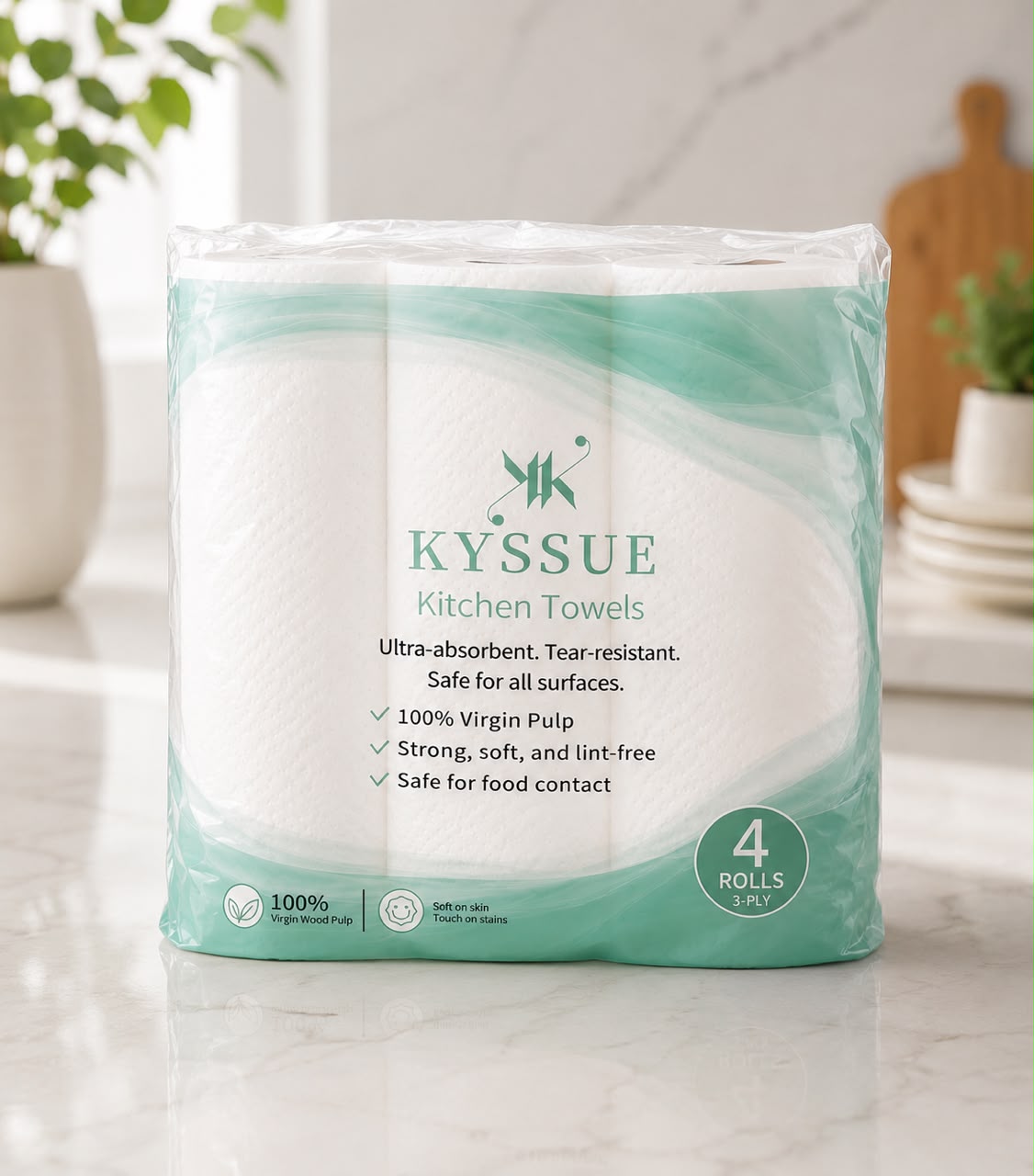 KYSSUE Kitchen Towels — Pack of 4