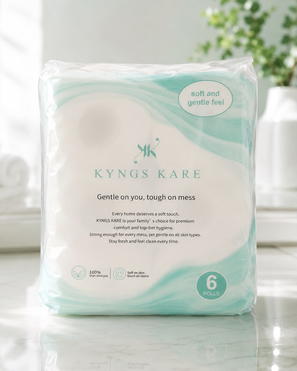 KYSSUE Premium Toilet Tissue — Pack of 6